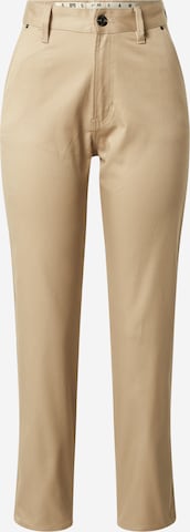 Regular Pantalon chino G-Star RAW en beige : devant