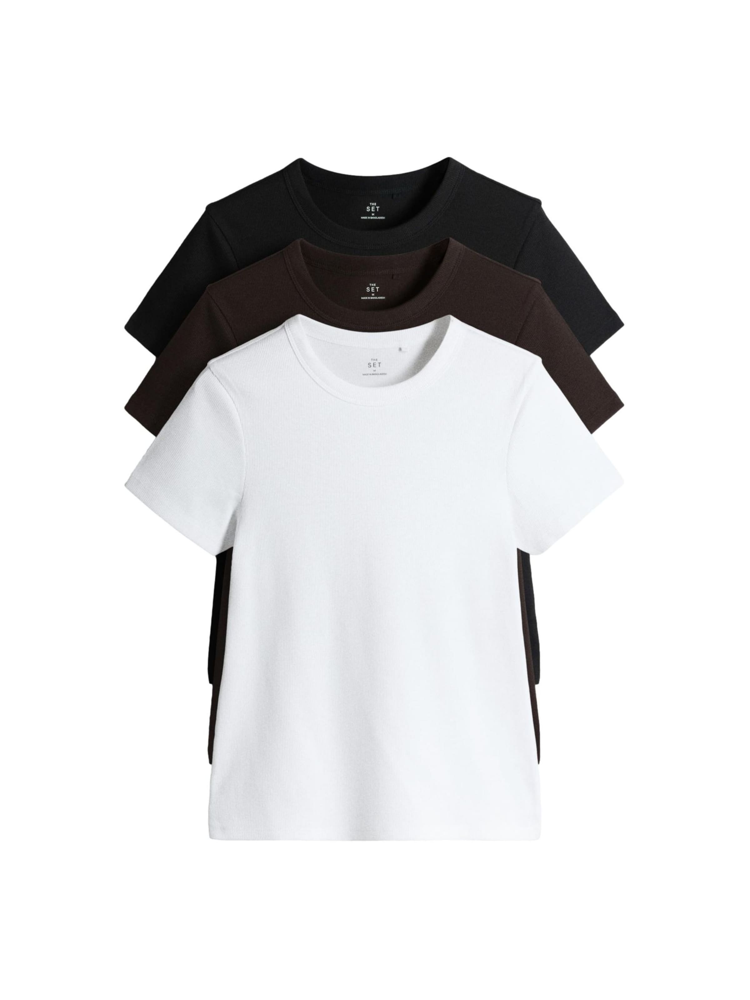 T-shirt The Set en mélange de couleurs : devant