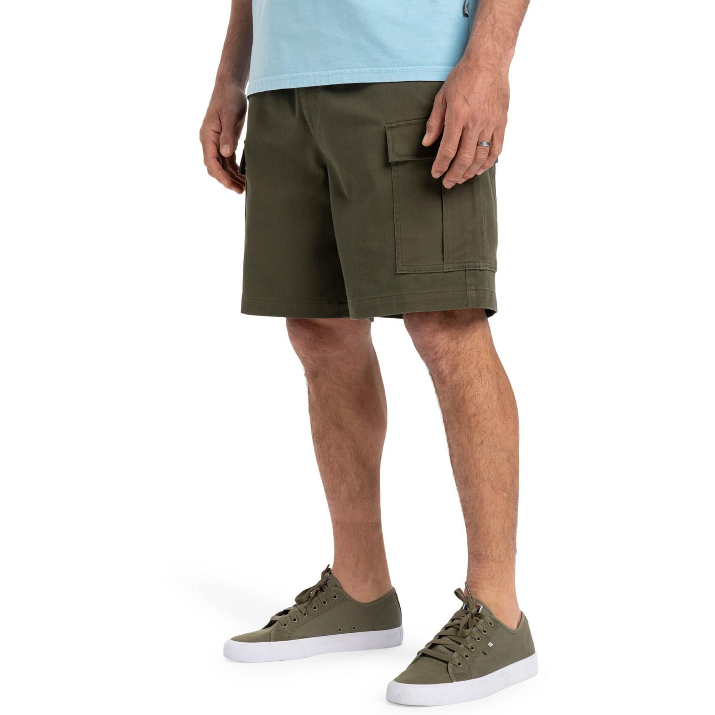 Loosefit Pantalon cargo 'Taxer 19' QUIKSILVER en vert