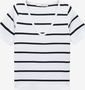 MANGO Shirt 'JENNY' in Wit: voorkant