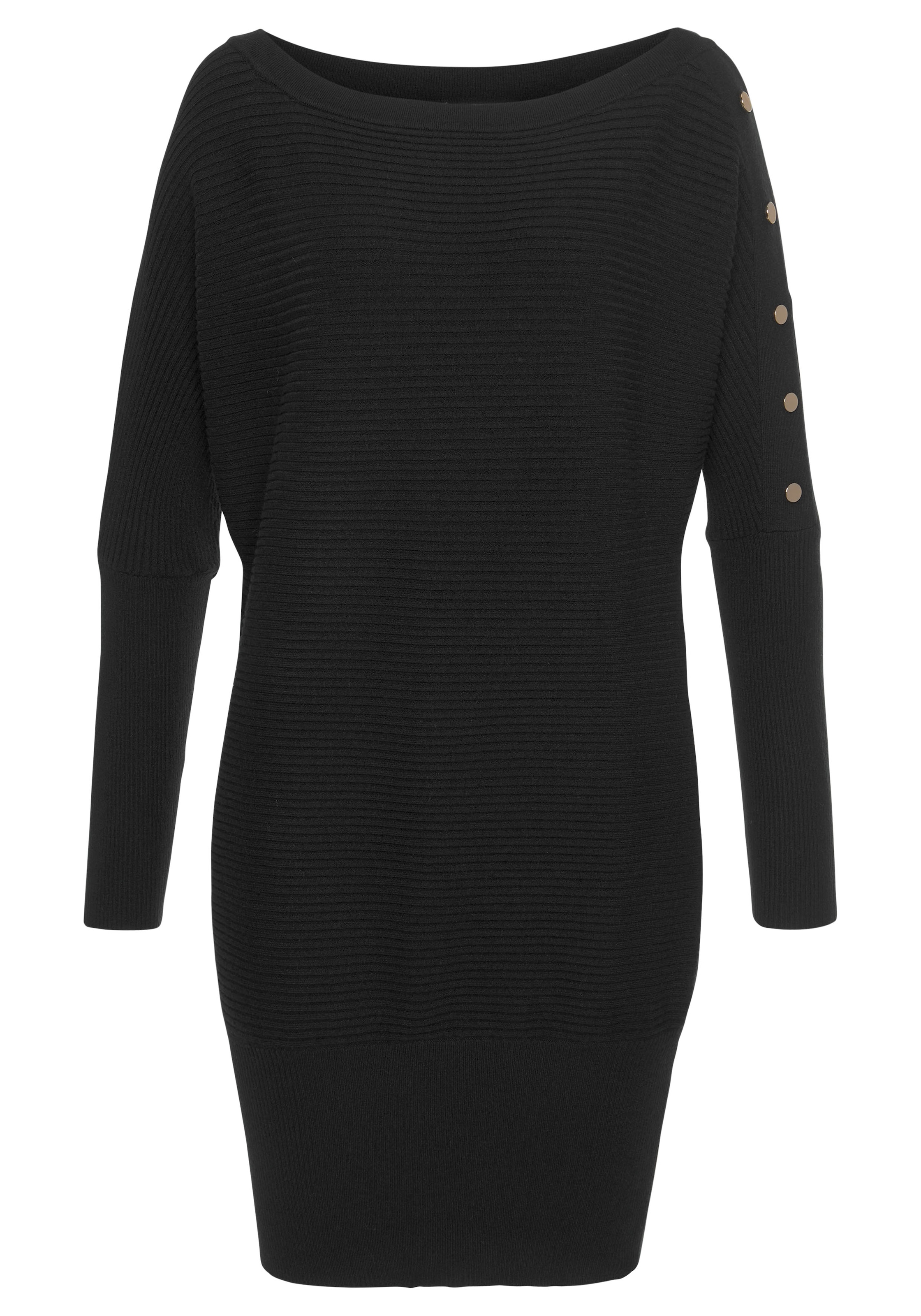 LASCANA Sweater in Black: front