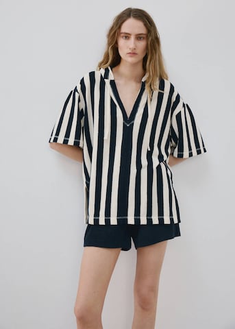 MANGO Pajama Shirt 'Serena' in Blue: front
