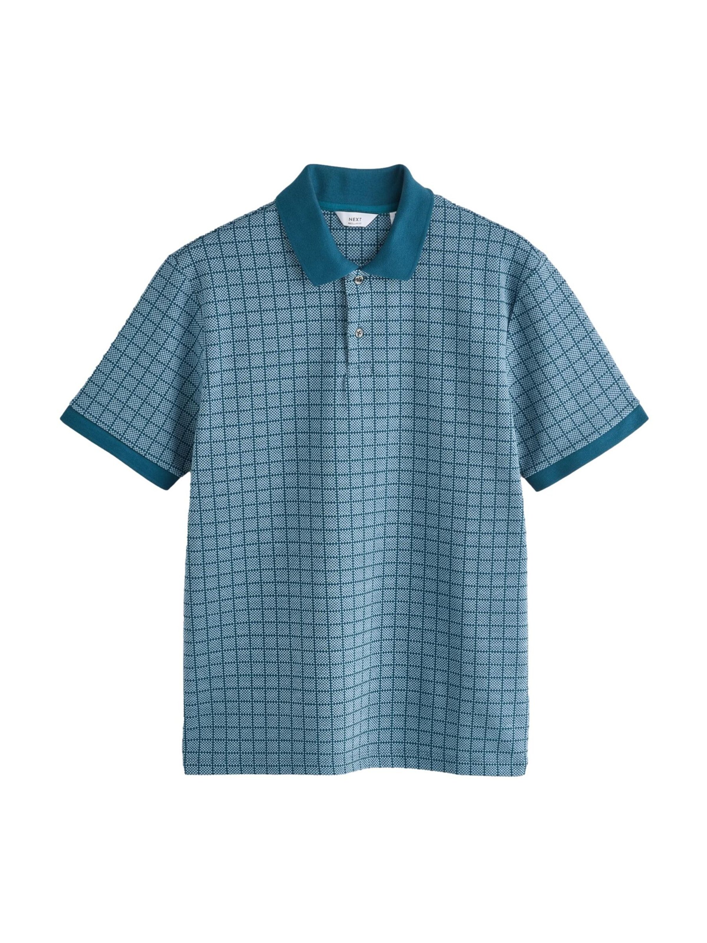 Next Poloshirt in Blau: Vorderseite