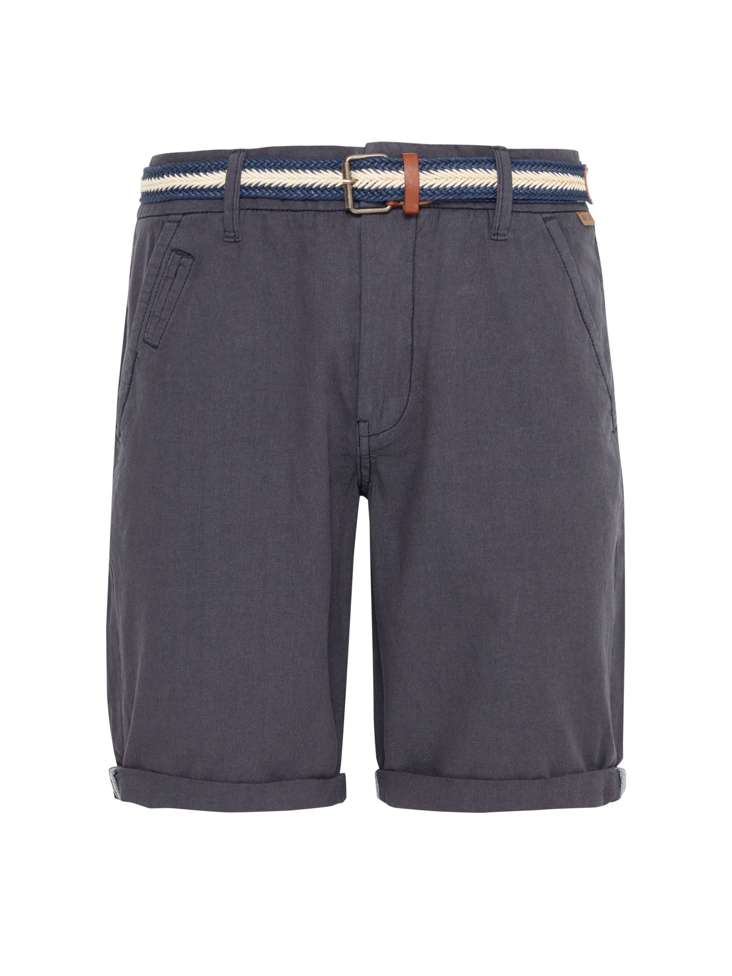 INDICODE JEANS Regular Chino trousers 'Mews' in Blue: front