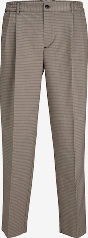 JACK & JONES Loose fit Pleat-front trousers 'Karl' in Beige: front