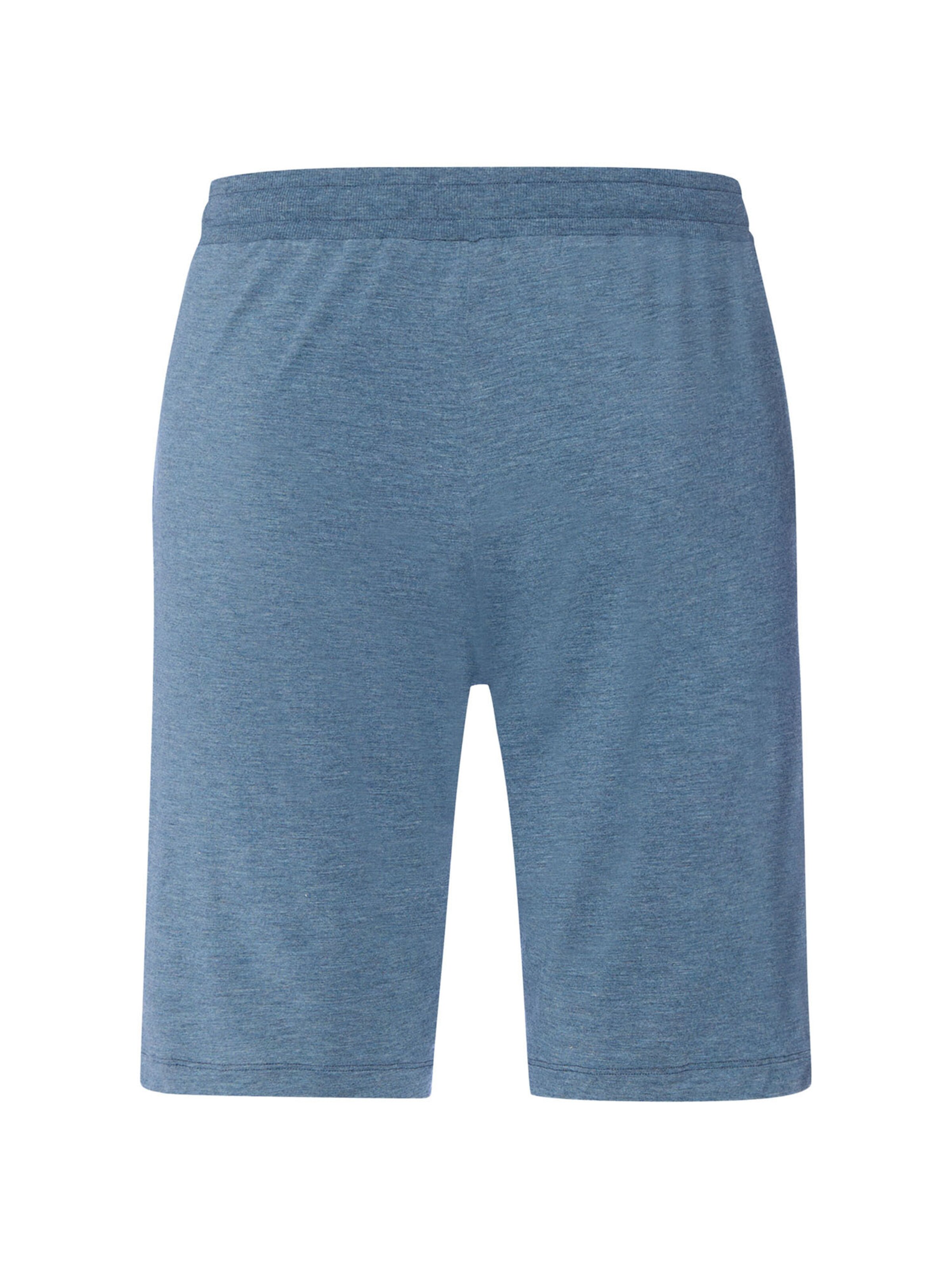 Hanro Pyjamashorts ' Casuals ' in Blau
