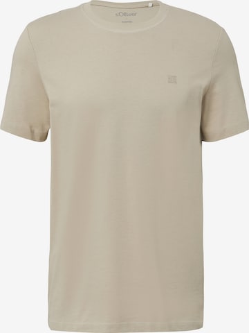 T-Shirt s.Oliver en beige : devant