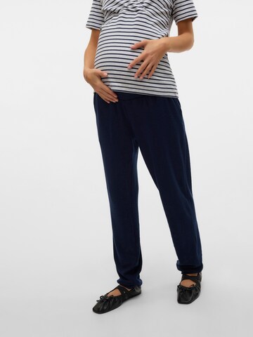 Effilé Pantalon 'FREDERIKKE' MAMALICIOUS en bleu