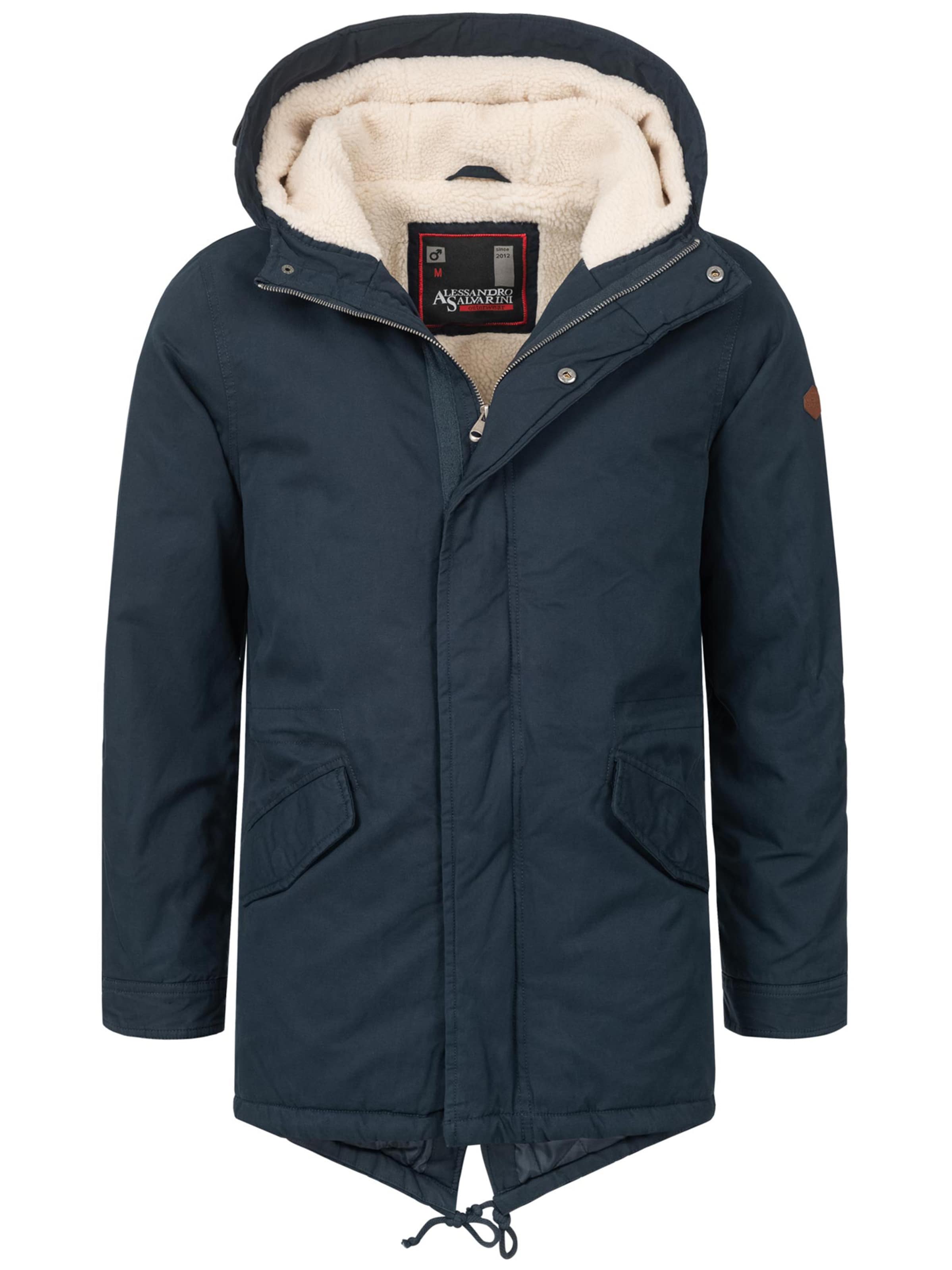Alessandro Salvarini Parka in Blau