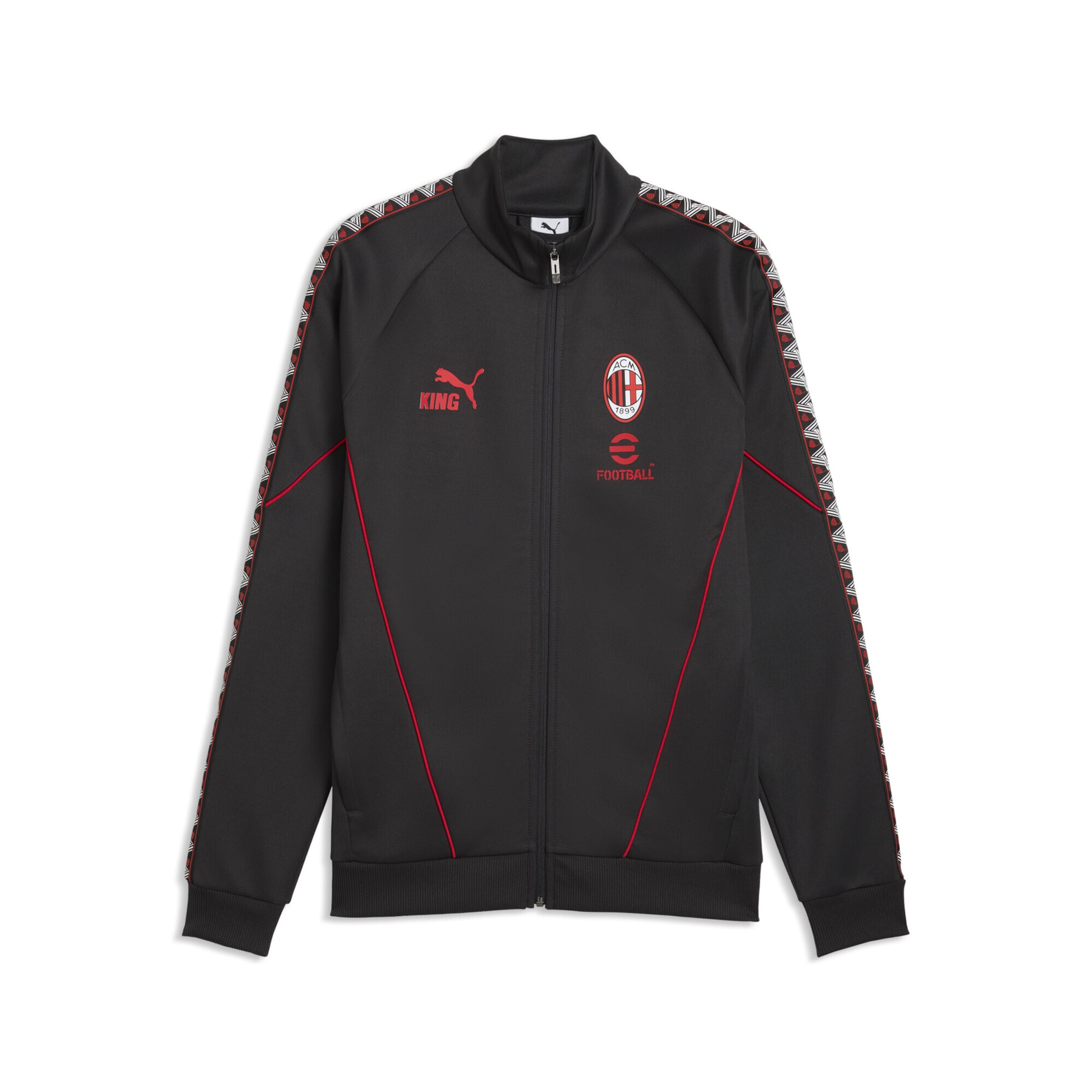 PUMA Sportjas 'AC Milan King Anthem' in Grijs: voorkant
