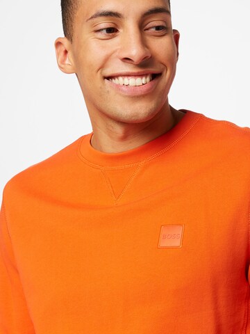 BOSS Sweatshirt 'Westart' in Oranje