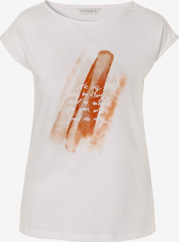 TATUUM - Camisa 'Amanda' em branco: frente