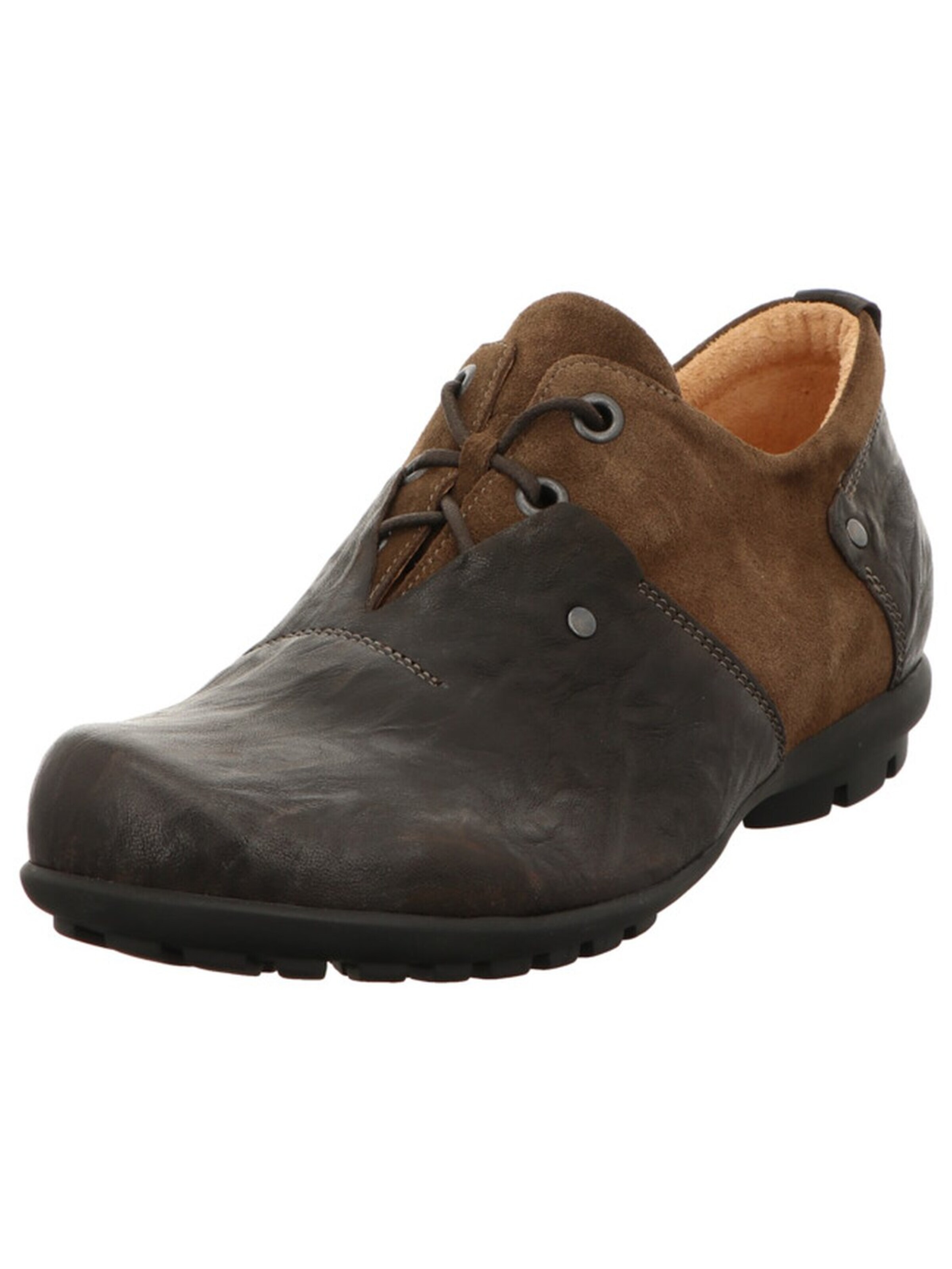 Think - Zapatillas 'Schnürschuh Herren 3-0001421 3010 Leder-Mix in braun' en marrón: frente
