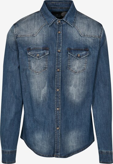 Brandit Button Up Shirt 'Riley' in Blue denim, Item view