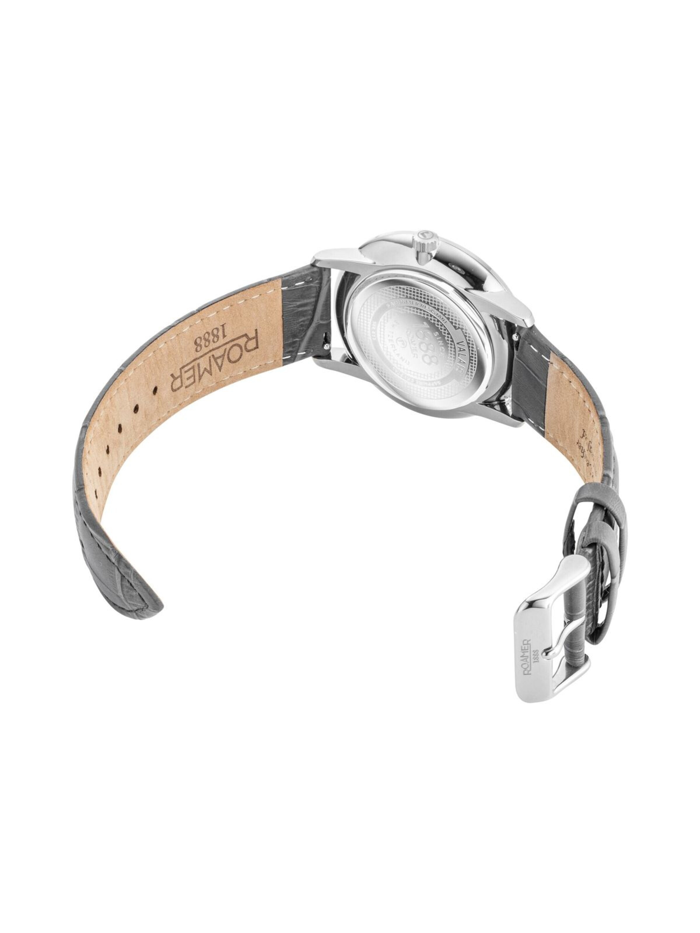 Roamer Analoog horloge 'Date watch Valais Gents Interchangeable Box Set' in Grijs