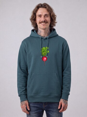 Sweat-shirt 'Radieschen' Watapparel en vert : devant