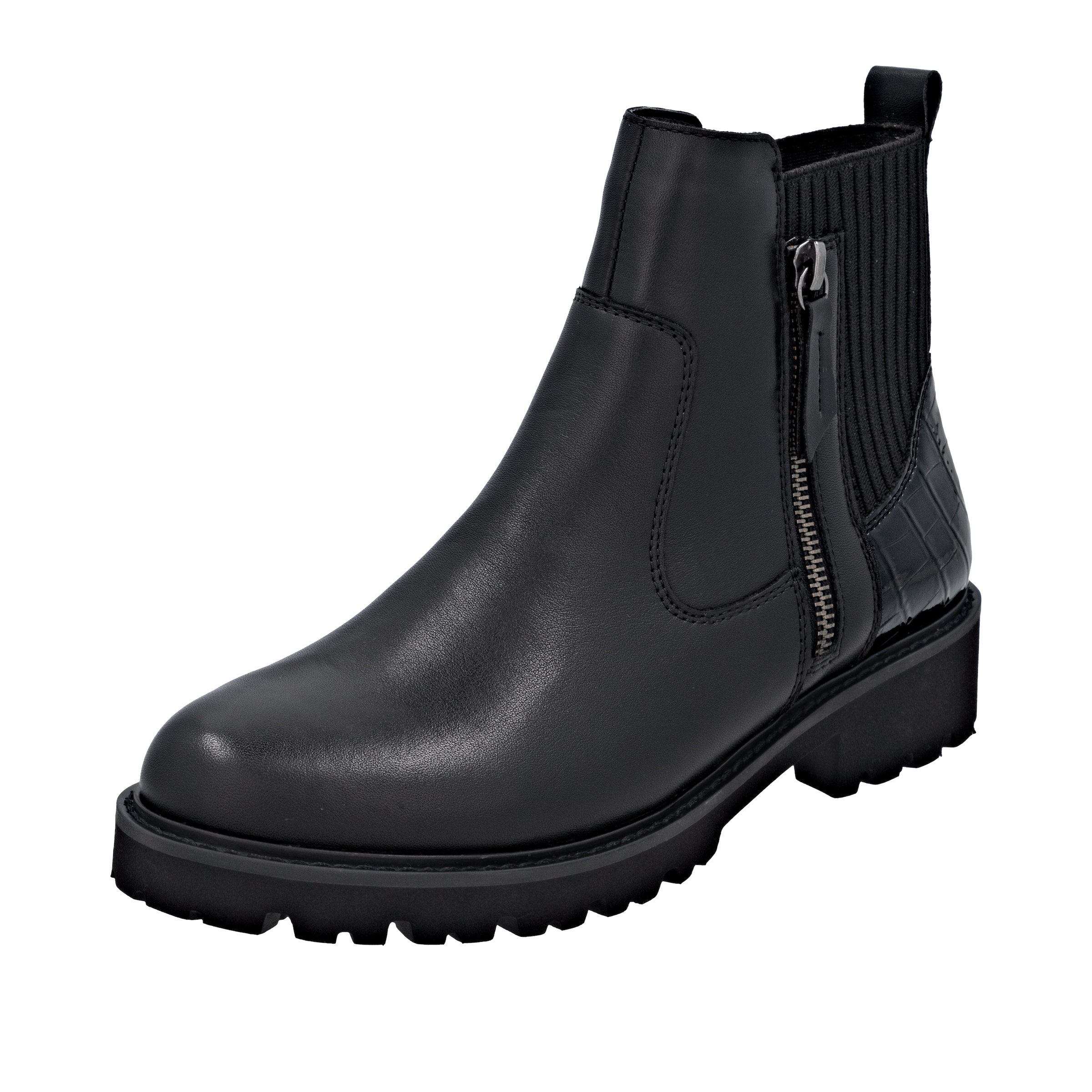 Chelsea Boots REMONTE en noir : devant