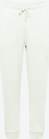 ADIDAS SPORTSWEAR Tapered Workout Pants 'Studio Lounge Fleece' in Green: front