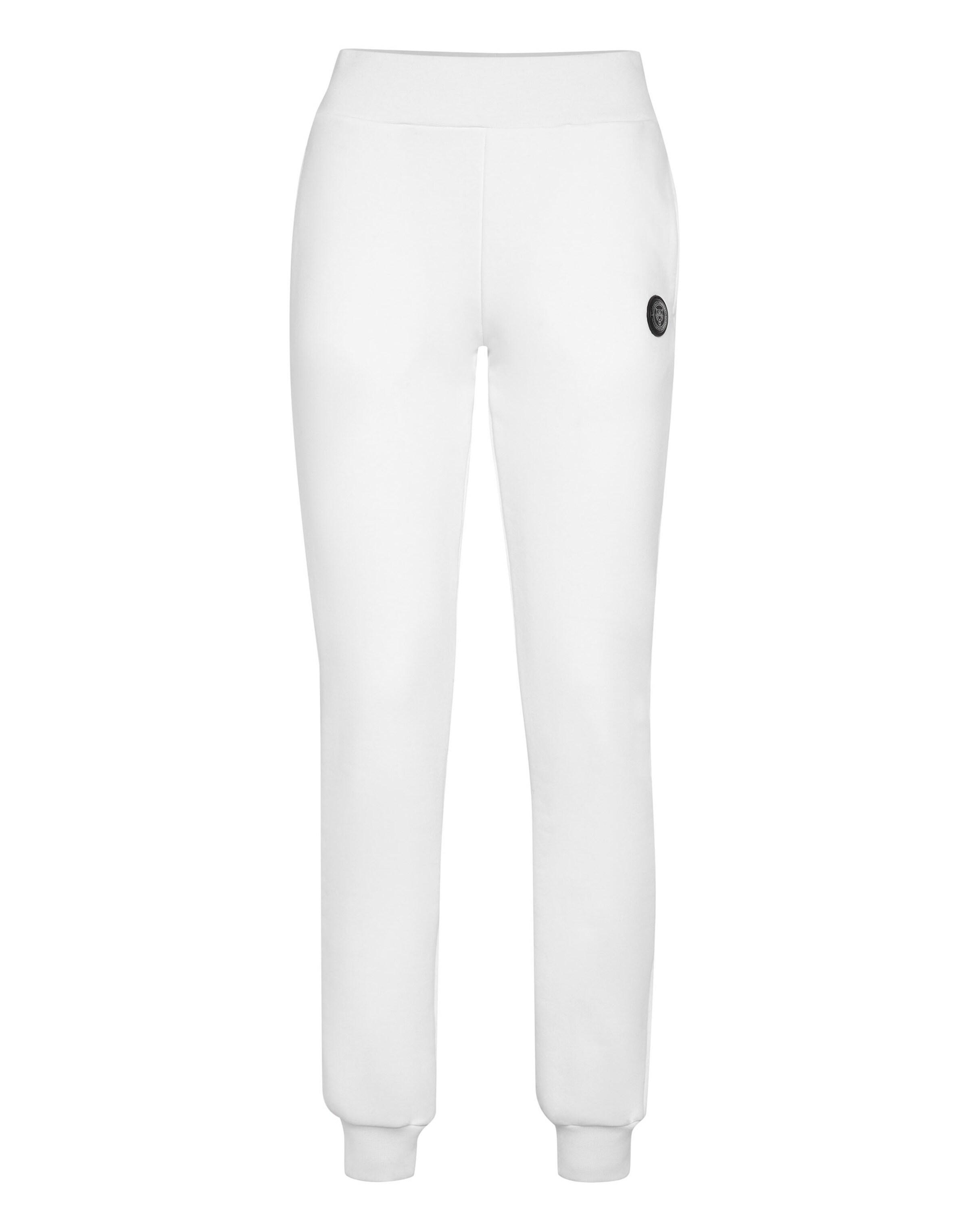 Tapered Pantaloni di Plein Sport in bianco: frontale