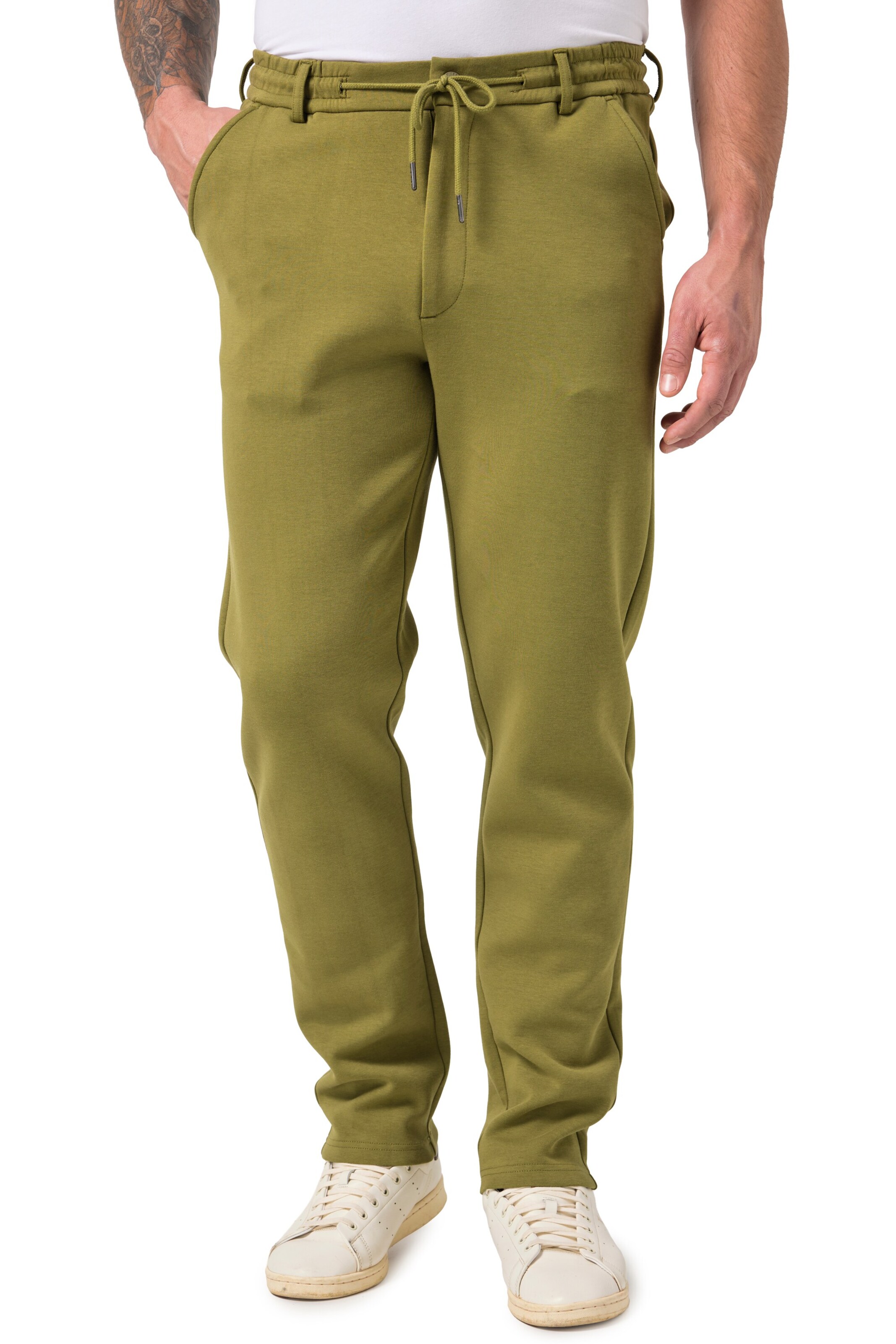JP1880 Loosefit Broek in Groen: voorkant