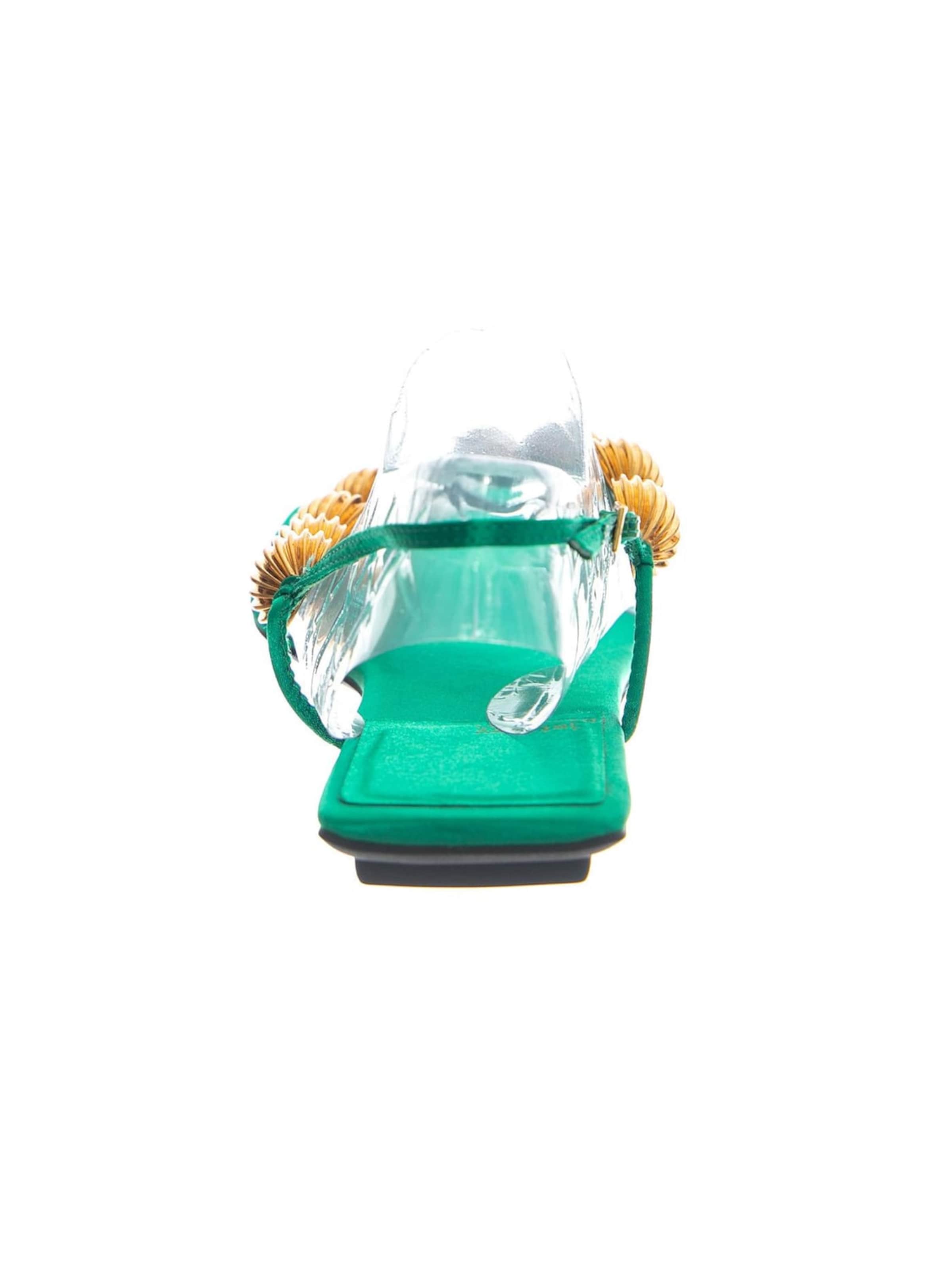 Sandalo 'YUCATAN GREEN SATIN GOLD' di Jeffrey Campbell in verde