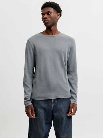 JACK & JONES Regular fit Sweater 'JJELeo' in Grey: front