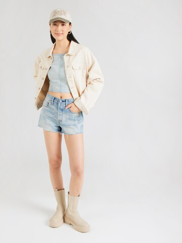 LEVI'S ® Topp 'Square Neck Tank Top' i blå