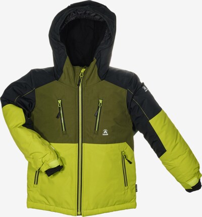Kamik Athletic Jacket 'ISAAC' in Navy / Lime / Olive / White, Item view