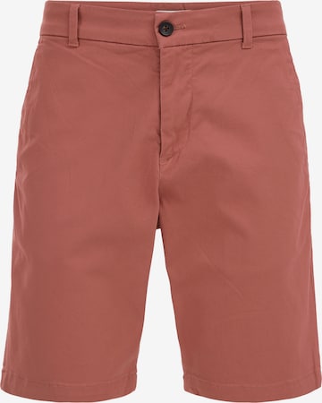 WE Fashion Chino Pants in Brown: front