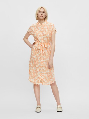 PIECES Shirt dress 'Nya' in Orange