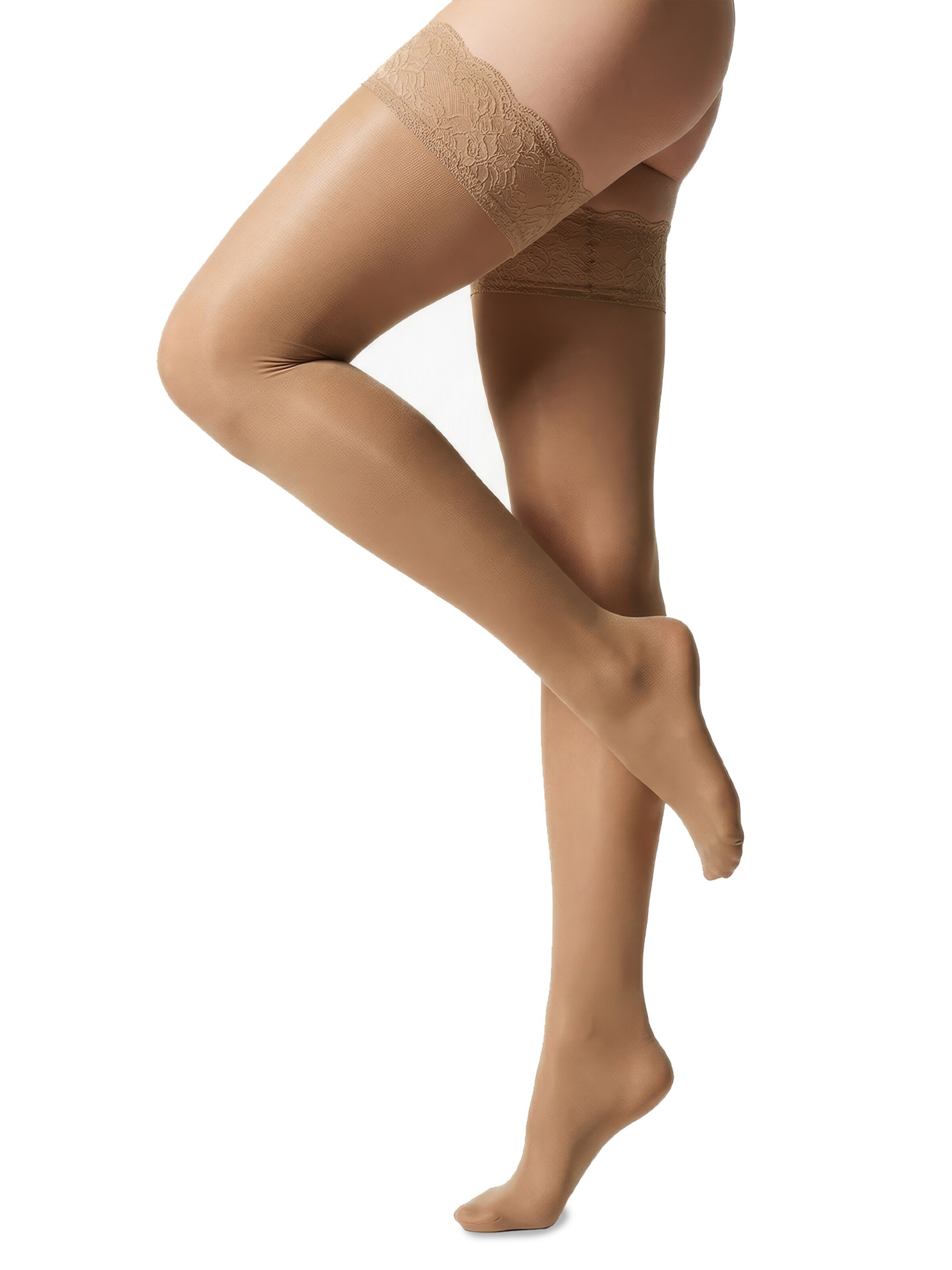 Calze autoreggenti 'Micro 60' di GLAMORY in beige