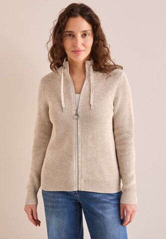 CECIL Mouliné Cardigan in Beige: Vorderseite