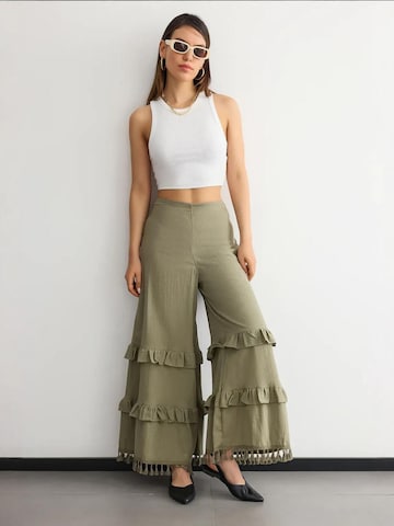 Hiccup Wide Leg Hose in Grün