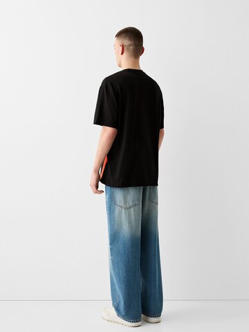 T-Shirt Bershka en noir