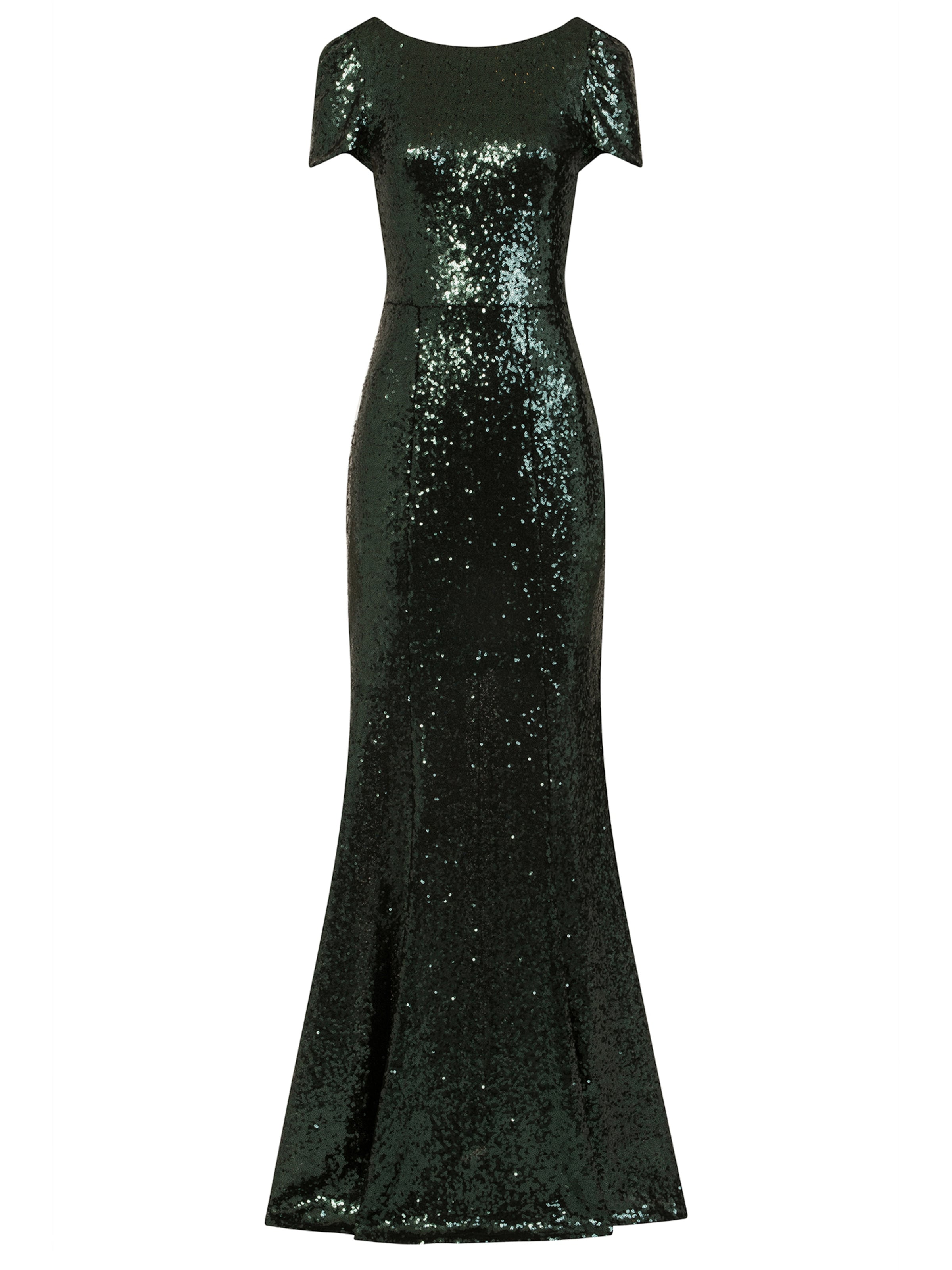 HotSquash Βραδινό φόρεμα σε πράσινο: μπροστά