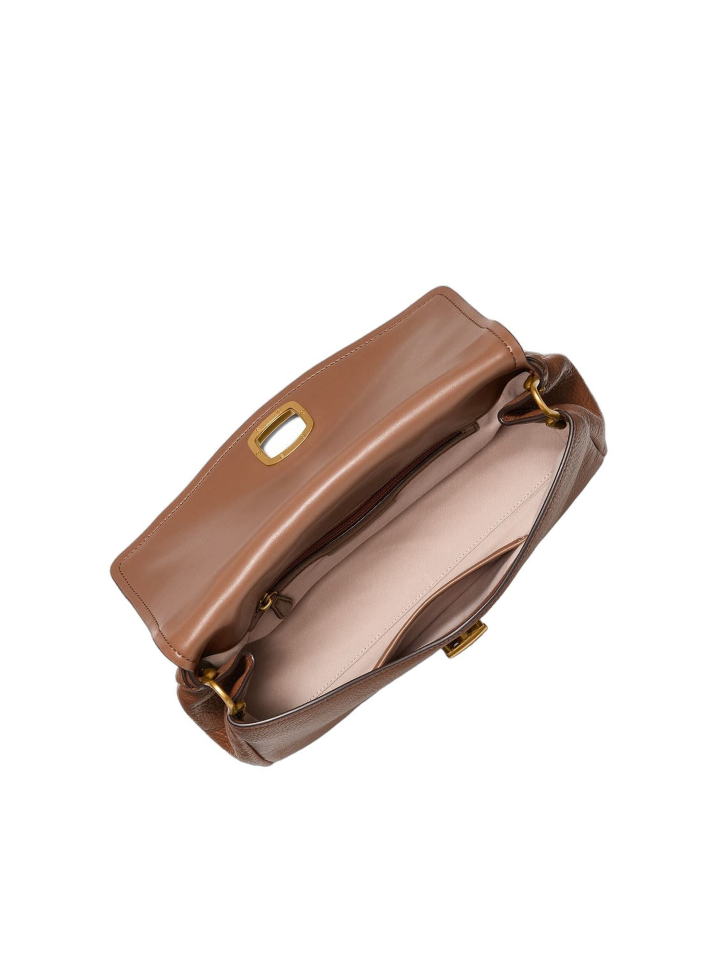 MICHAEL Michael KorsTorba preko ramena 'Michael Kors Sac Bandoulière Cuir Bryant Grand Chaîne Cognac' - smeđa boja