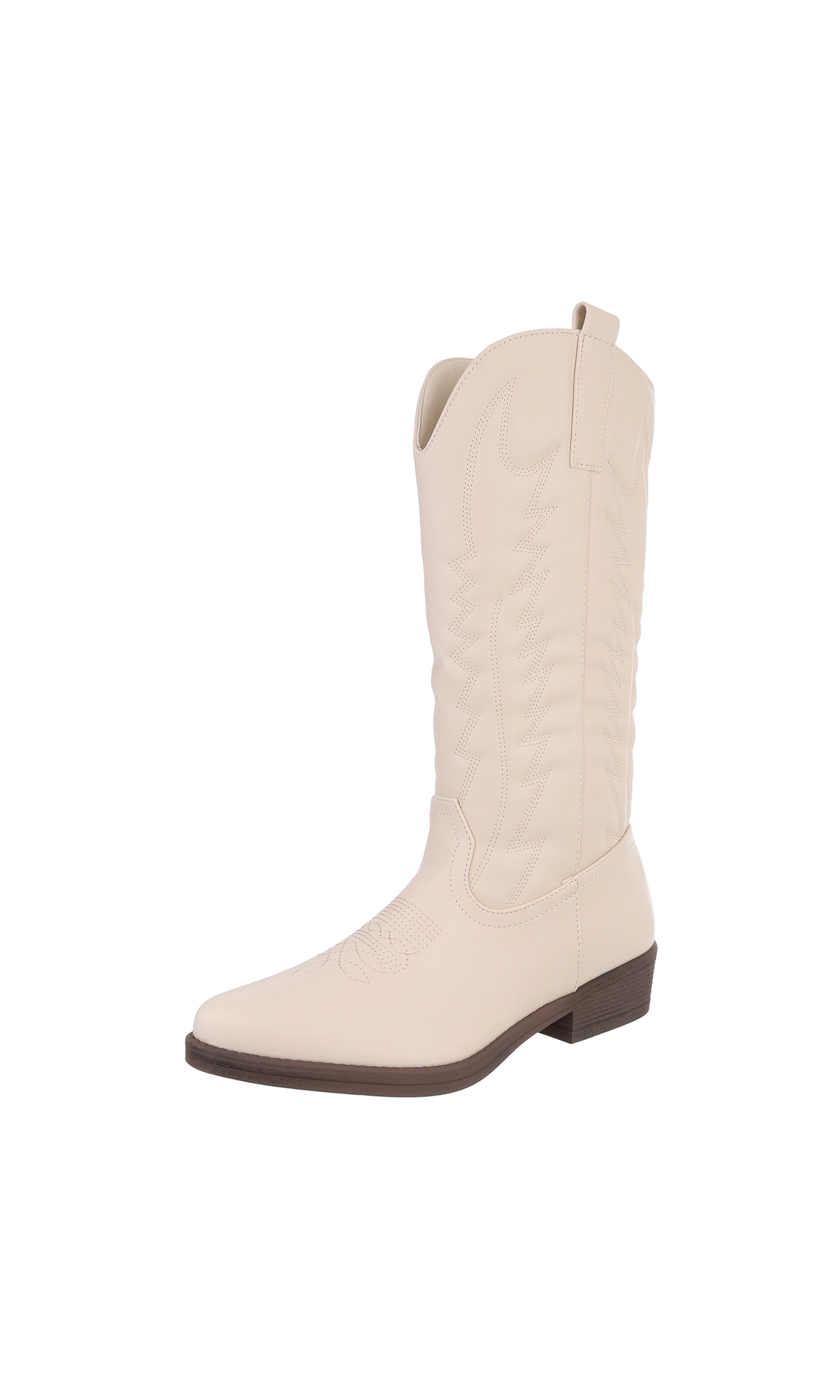 Ital-Design Cowboystiefel in Beige: Vorderseite