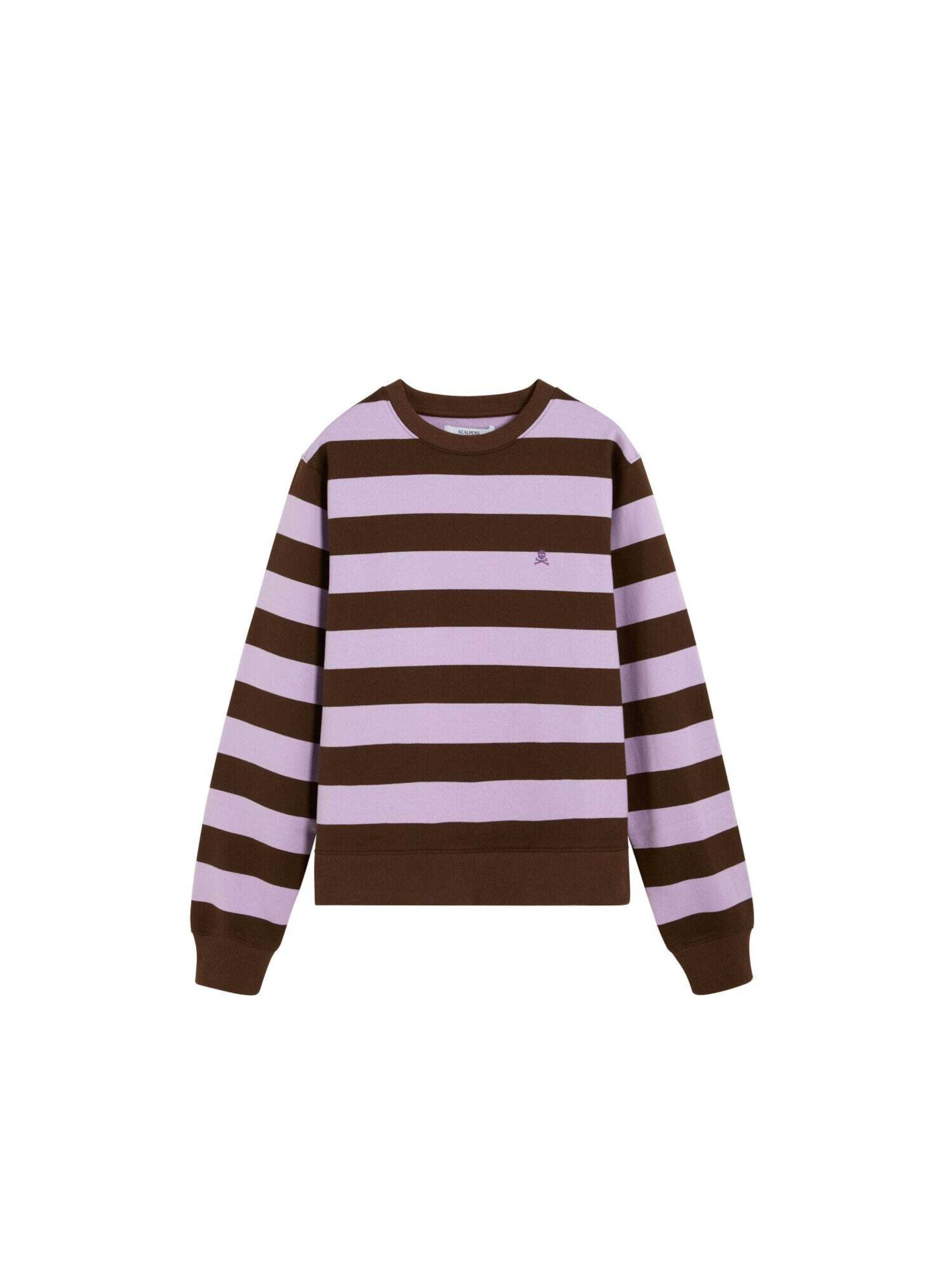 Sweat-shirt Scalpers en violet : devant