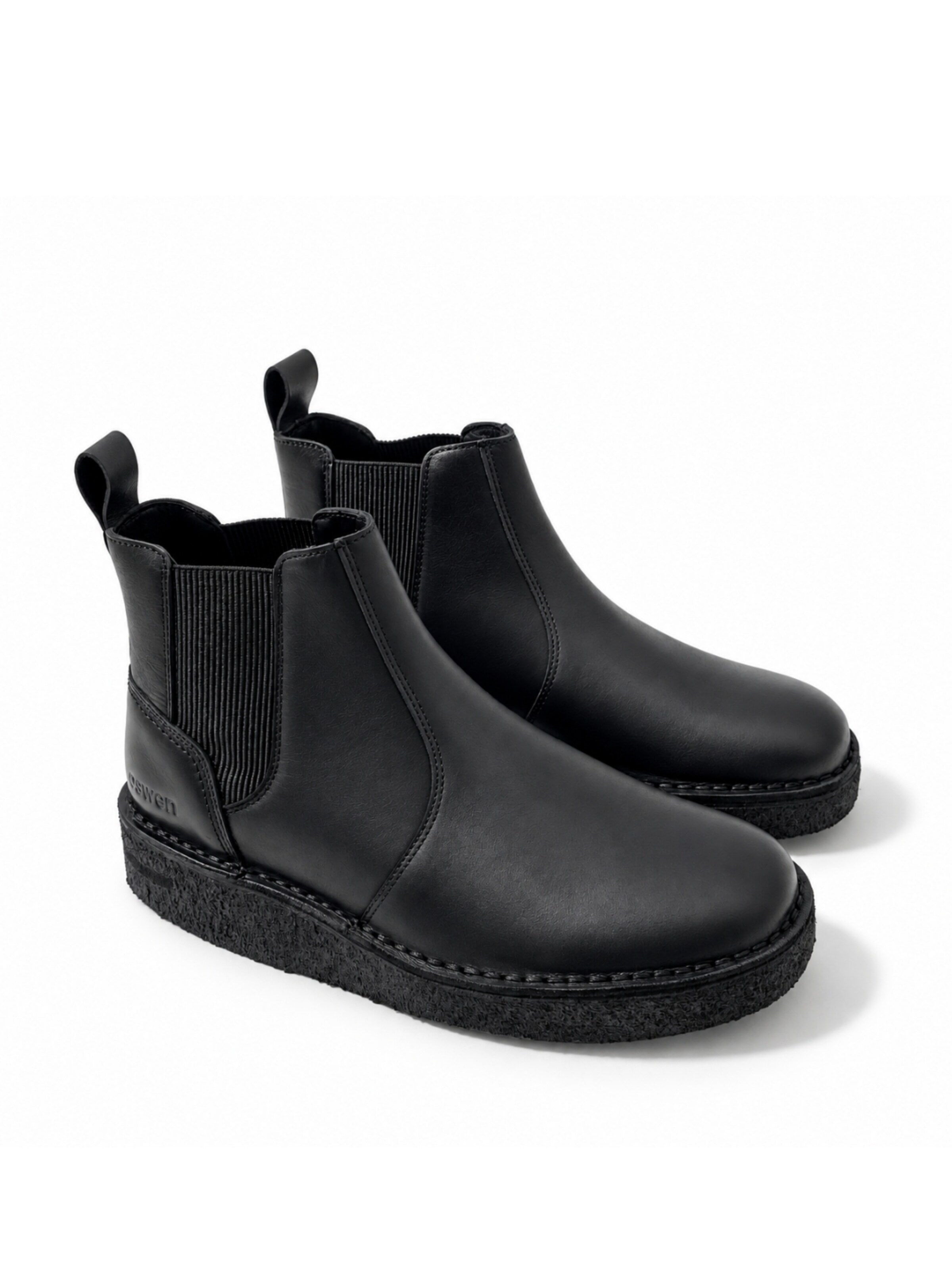 oswen Chelsea boots 'Commuter' in Zwart: voorkant
