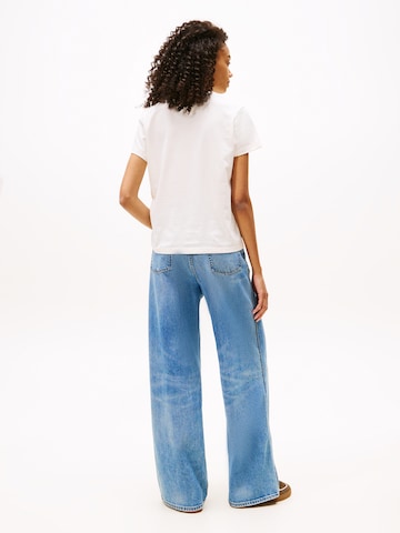 Tommy Jeans - Camisa 'LINEAR' em branco