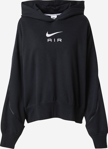 Bluză de molton de la Nike Sportswear pe negru: față