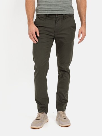 CAMEL ACTIVE Slim fit Chino Pants in Green: front