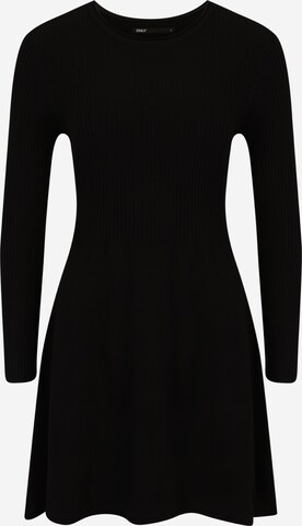 Only Petite Úpletové šaty 'ALMA' – černá: přední strana