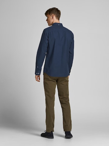 JACK & JONES Rovný strih Košeľa 'Brook' - Modrá