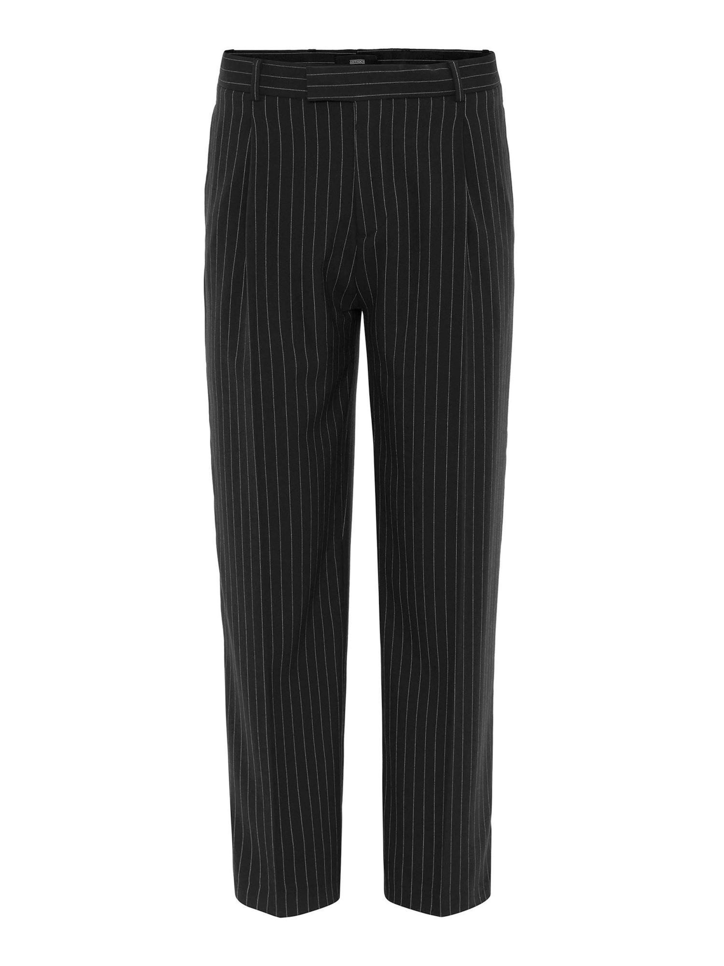 Antioch regular Παντελόνι πλισέ σε μαύρο: μπροστά