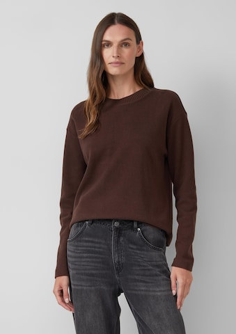 s.Oliver Sweatshirt in Braun: Vorderseite