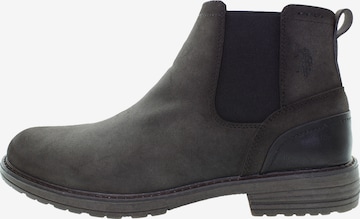 U.S. POLO ASSN. Chelsea Boots 'SERGE' in Grau: Vorderseite