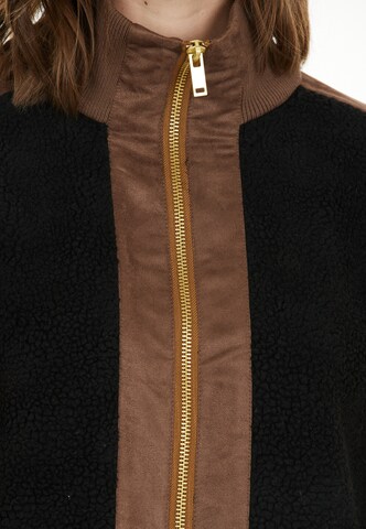 Athlecia Fleece jas 'Minniem' in Zwart