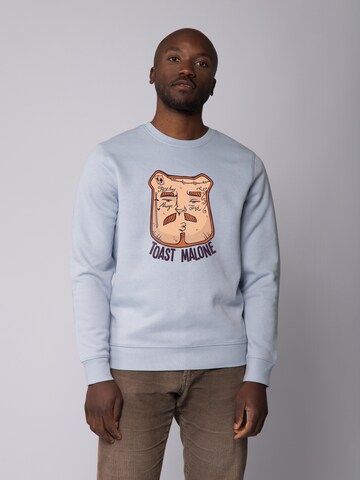 Sweat-shirt ' Toast Malone ' Watapparel en bleu : devant