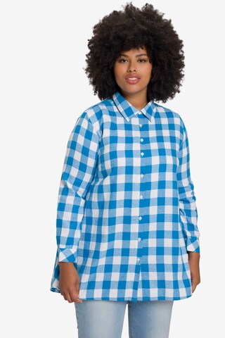 Ulla Popken Blouse in Blauw: voorkant